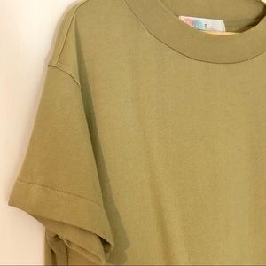 Short sleeve sweatshirt tunic